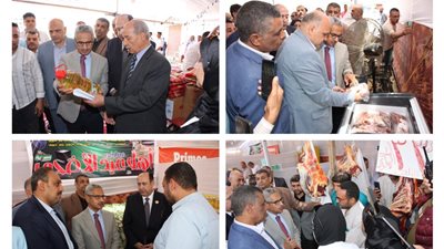 استعدادا للعيد.. محافظ بني سويف يتفقد معرض 