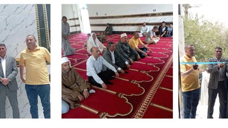 جانب من افتتاح مسجد