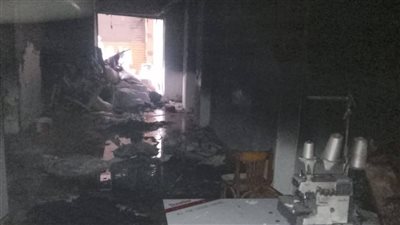 الحماية المدنية تسيطر على حريق بمصنع قماش في قليوب بمحافظة القليوبية 
