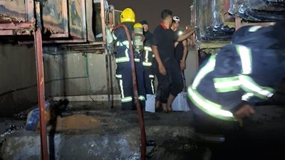 الحماية المدنية تسيطر على حريق بمطعم الدهان في مدينة نصر