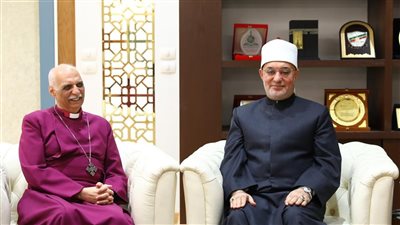 مفتي الجمهورية يستقبل وفد الكنيسة الأسقفية لتقديم التهنئة بعيد الأضحى المبارك
