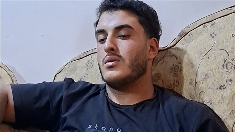 الشاب المصاب