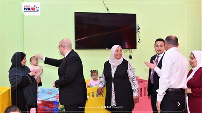 محافظ الفيوم يزور الأطفال الأيتام بجمعية تحسين الصحة لتهنئتهم بعيد الأضحى