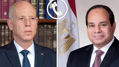 السيسي يتلقى اتصالًا هاتفيًا من قيس سعيد مهنئًا بعيد الأضحى المبارك