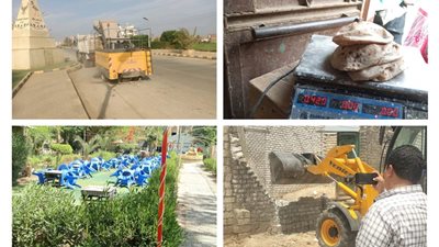 بنى سويف: تحرير مخالفات متنوعة لمخابز ومتابعة الحدائق والمتنزهات والمعديات
