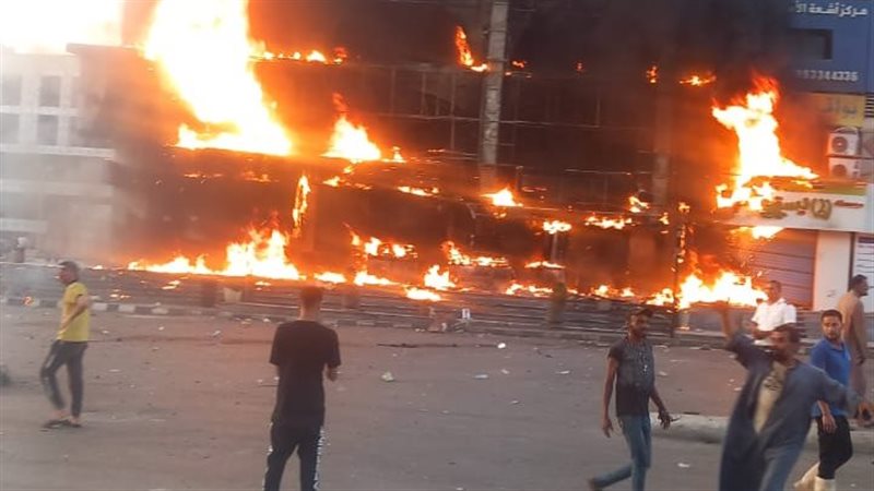 حريق بالعبور 