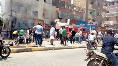 للمرة الثانية خلال عامين..حريق بمطعم بمدينة بنى سويف 