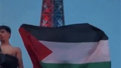 علم فلسطين يزين برج إيفل في احتفالات جماهير باريس بدوري الأبطال