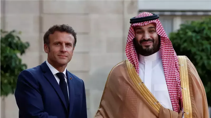 بن سلمان وماكرون 