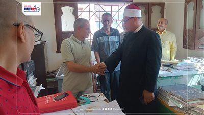 مدير الدعوة بأوقاف الفيوم يتفقد انتظام العمل بديوان عام المديرية 