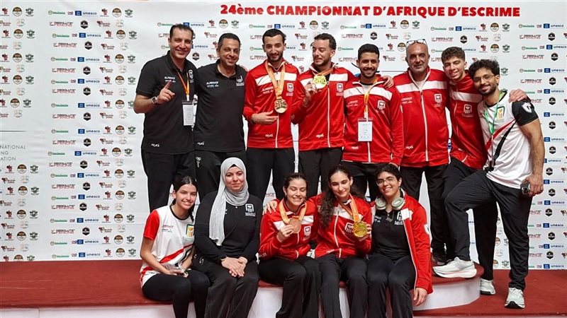 أبطال منتخب مصر للسلاح