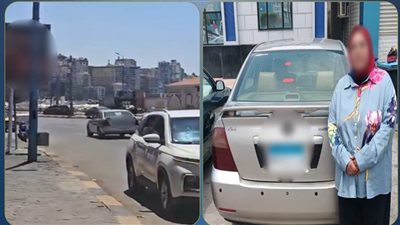 ضبط سائقة سيارة تسير عكس الاتجاه بالإسكندرية وتعرض حياة المواطنين للخطر