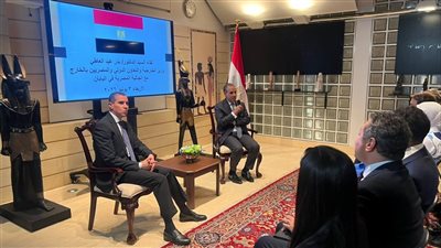 وزير الخارجية يؤكد دعم الدولة للمصريين بالخارج خلال لقاء الجالية في اليابان