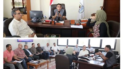 جمال الدين يناقش موقف استغلال قطعة أرض بمدينة إهناسيا ضمن أصول الدولة 