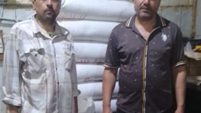 ضبط 10 أجولة دقيق مجهول المصدر ولحوم وسجق مجمد بكفر الدوار