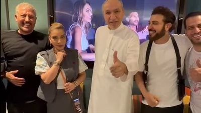 سالم الهندي وأصالة وماجد المهندس وزوجها فائق حسن يشاهدون فيلم 