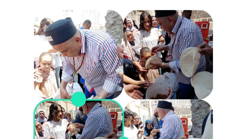 جانب من إطعام الطعام
