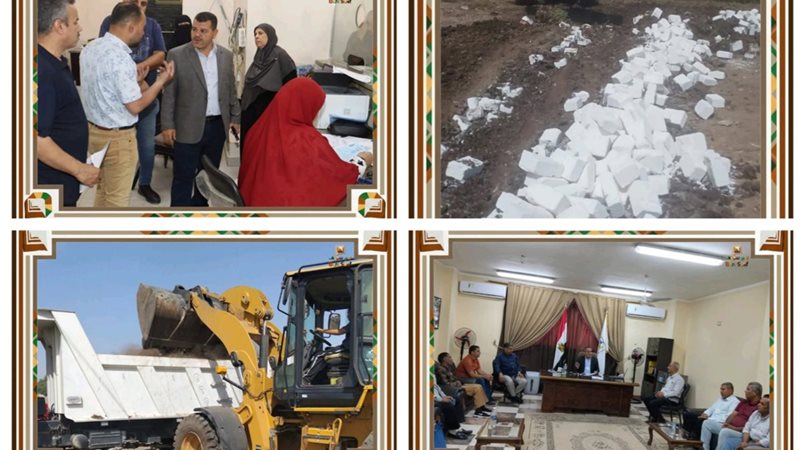 جانب من الجهود المبذولة بمراكز ومدن محافظة بنى سويف 