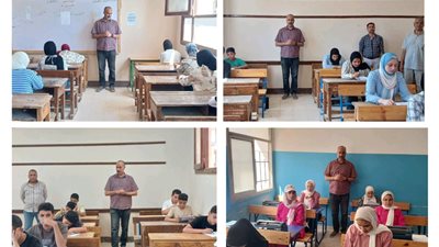 وكيل تعليم بنى سويف يتابع ميدانيا لجان امتحانات الشهادة الإعدادية