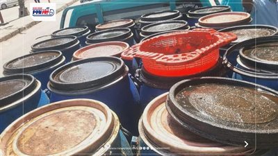 ضبط كميات من الزيوت غير الصالحة للاستهلاك الآدمي خلال حملة رقابية بالمنيا
