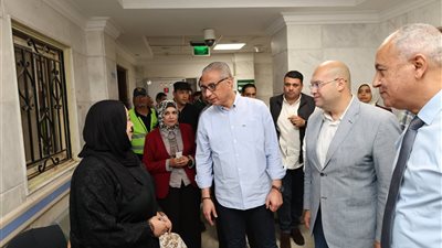 محافظ الجيزة يتفقد مستشفى شبرامنت المركزي لمتابعة جودة الخدمات الصحية 