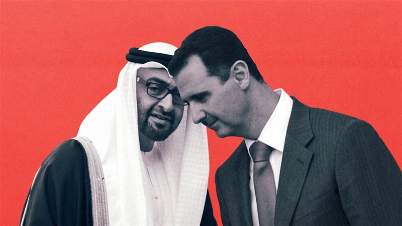 بشار الأسد ومحمد بن زايد