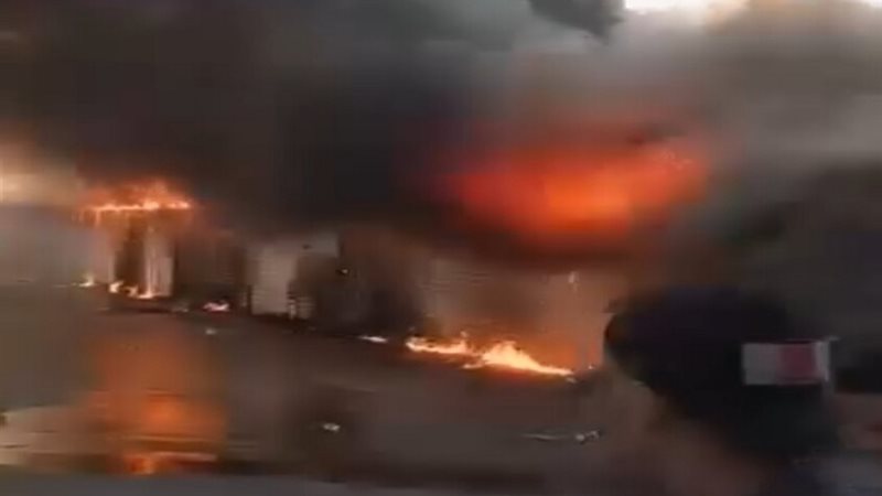 حريق سوق الهال في