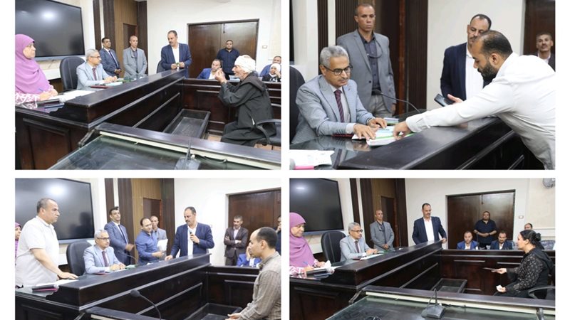 محافظ بنى سويف خلال