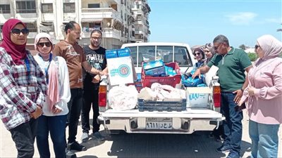ضبط كميات من الأغذية واللحوم منتهية الصلاحية ومتغيرة الخواص قبل بيعها ببورفؤاد