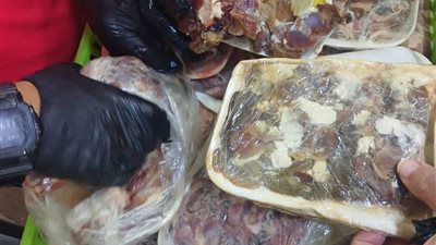 ضبط 471 كيلو لحوم ورنجة ودواجن فاسدة ومجهولة المصدر في حملات مكثفة بالغربية