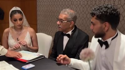 سيد رجب يحتفل بعقد قرآن نجله زياد |صور                   