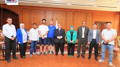 خبراء دوليين يبحثون تطوير محطة الرصد البيئي بجامعة كفر الشيخ 