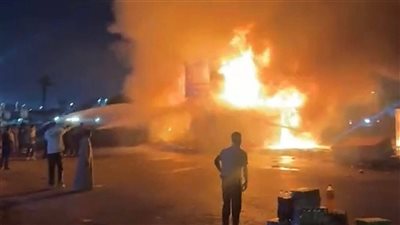 السيطرة على حريق داخل محل بقالة بمدينة العبور دون إصابات بشرية