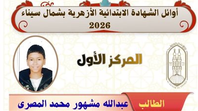 أوائل الشهادة الابتدائية الأزهرية بشمال سيناء |صور