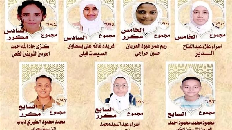 اوائل الشهادة الابتدائية
