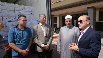 محافظ الغربية يشهد استلام 4 أطنان من لحوم صكوك الإطعام لتوزيعها على الأولى بالرعاية