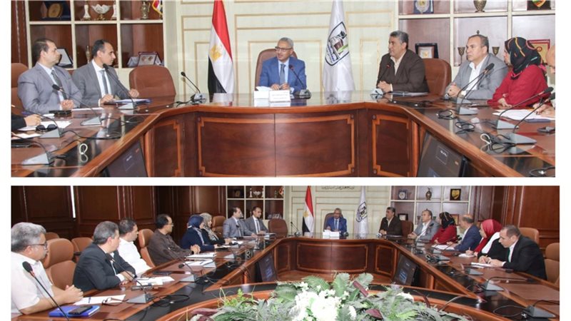 محافظ بنى سويف وجانب
