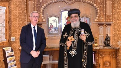 حديث عن التعايش والوحدة الوطنية بين البابا تواضروس وسفير أيرلندا