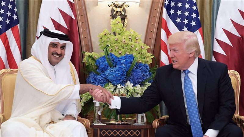 ترامب وأمير قطر