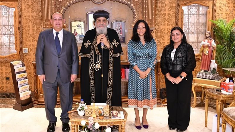 البابا توواضروس يستقبل