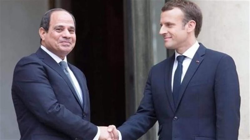 الرئيس السيسي وماكرون