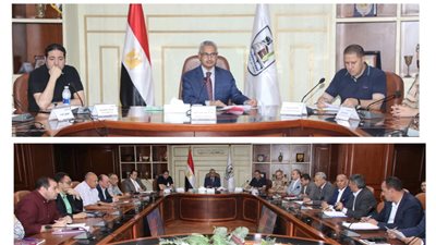محافظ بني سويف يبحث مؤشرات أداء اللجنة العليا للبت في تقنين أراضي أملاك الدولة