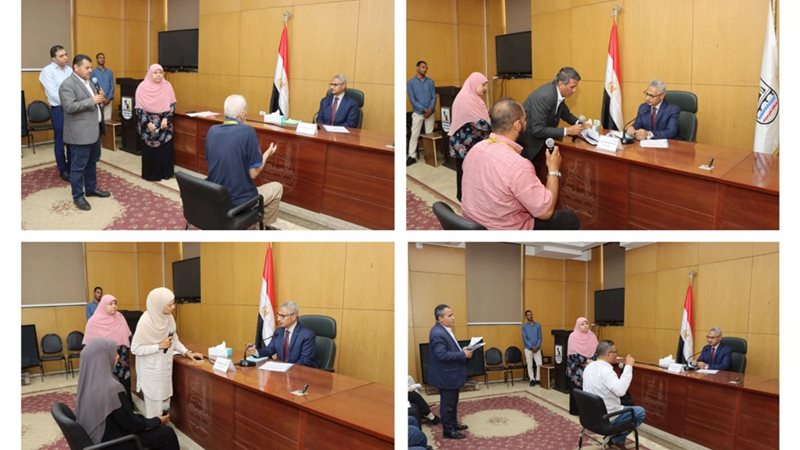 محافظ بنى سويف خلال