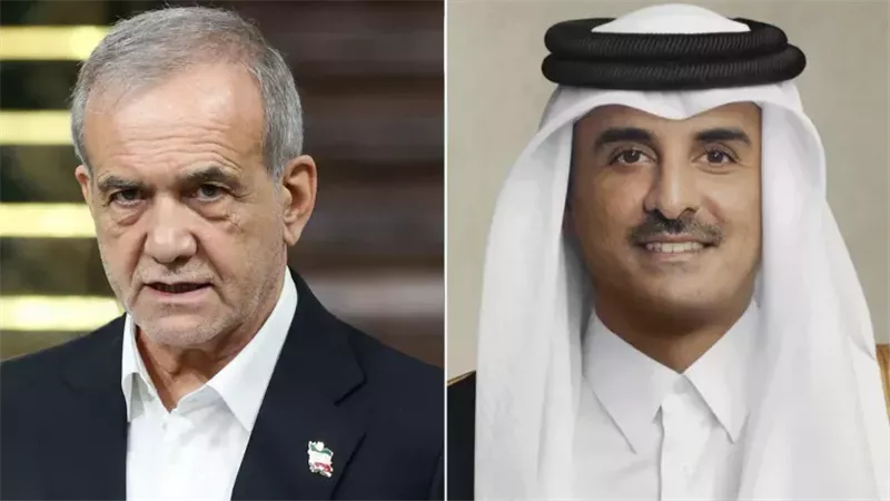 أمير قطر وبزشكيان