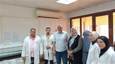 جولة ميدانية على المعمل المشترك والحجر الصحي بميناء دمياط لمتابعة جودة الأداء 