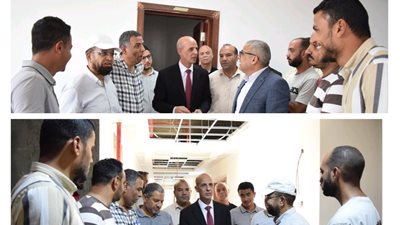 رئيس جامعة بنى سويف يشدد على الالتزام بالجدول الزمني لانجاز مبنى «العلوم»