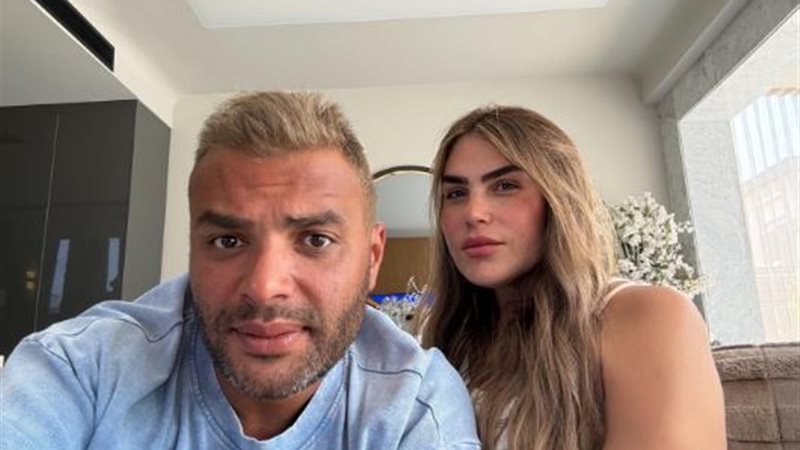 رامي صبري وزوجته شيرين عادل
