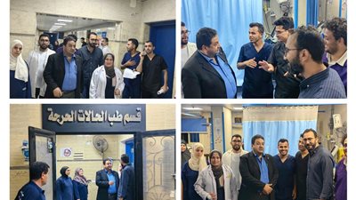 جولة مسائية مفاجئة لعميد طب بنى سويف لأقسام الرعايات والمركّزة والطوارئ |صور