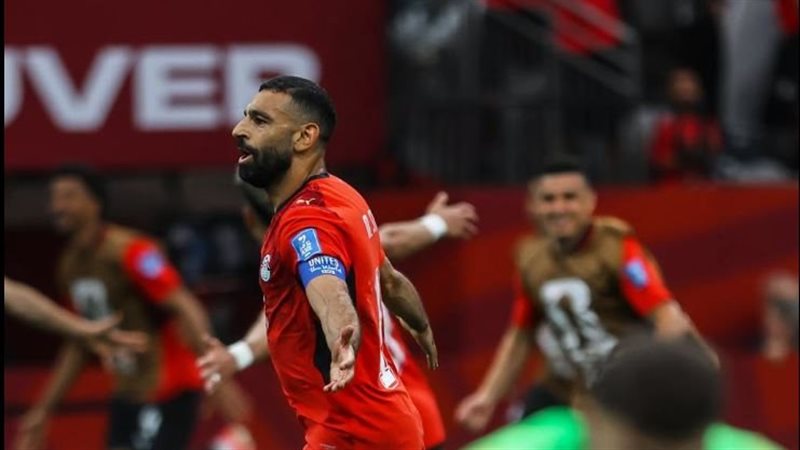 صلاح مع منتخب مصر