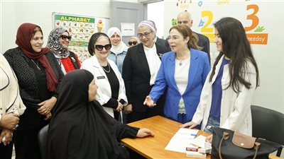 أمل عمار تشهد قافلة طبية مجانية بحي الأسمرات بالتعاون مع المركز القومي للبحوث